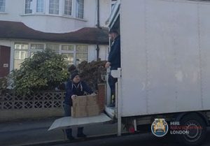 Household moving in London